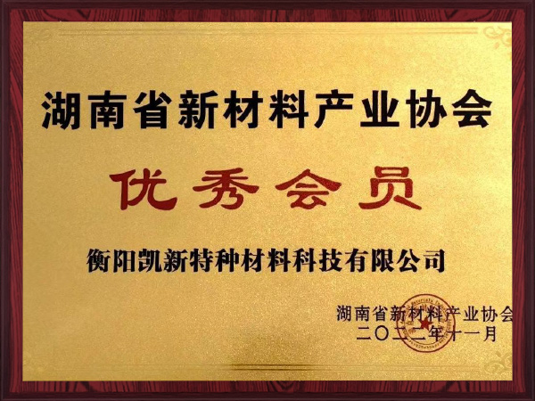 湖南省新材料产业协会优秀会员